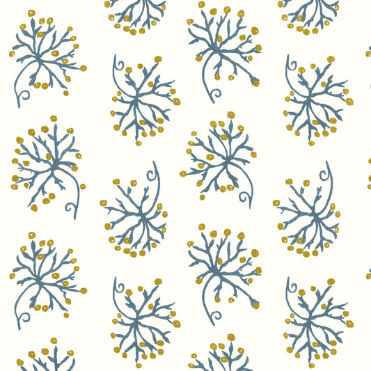 Juniper Blue/Yellow Wallpaper Roll