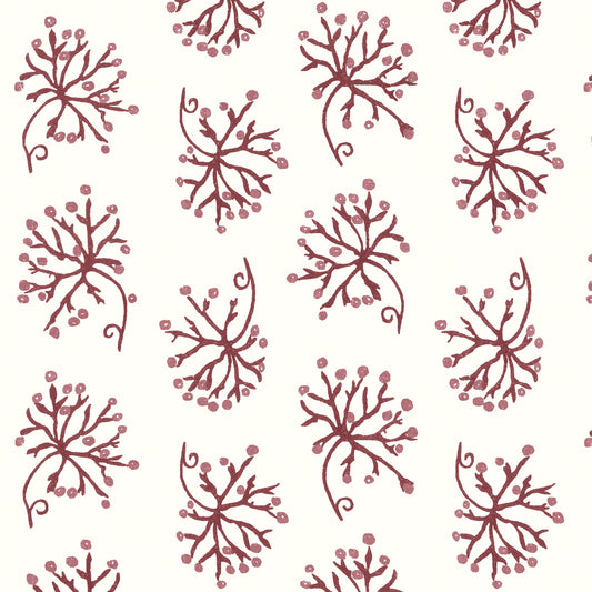 Juniper Raspberry/Red Wallpaper Roll