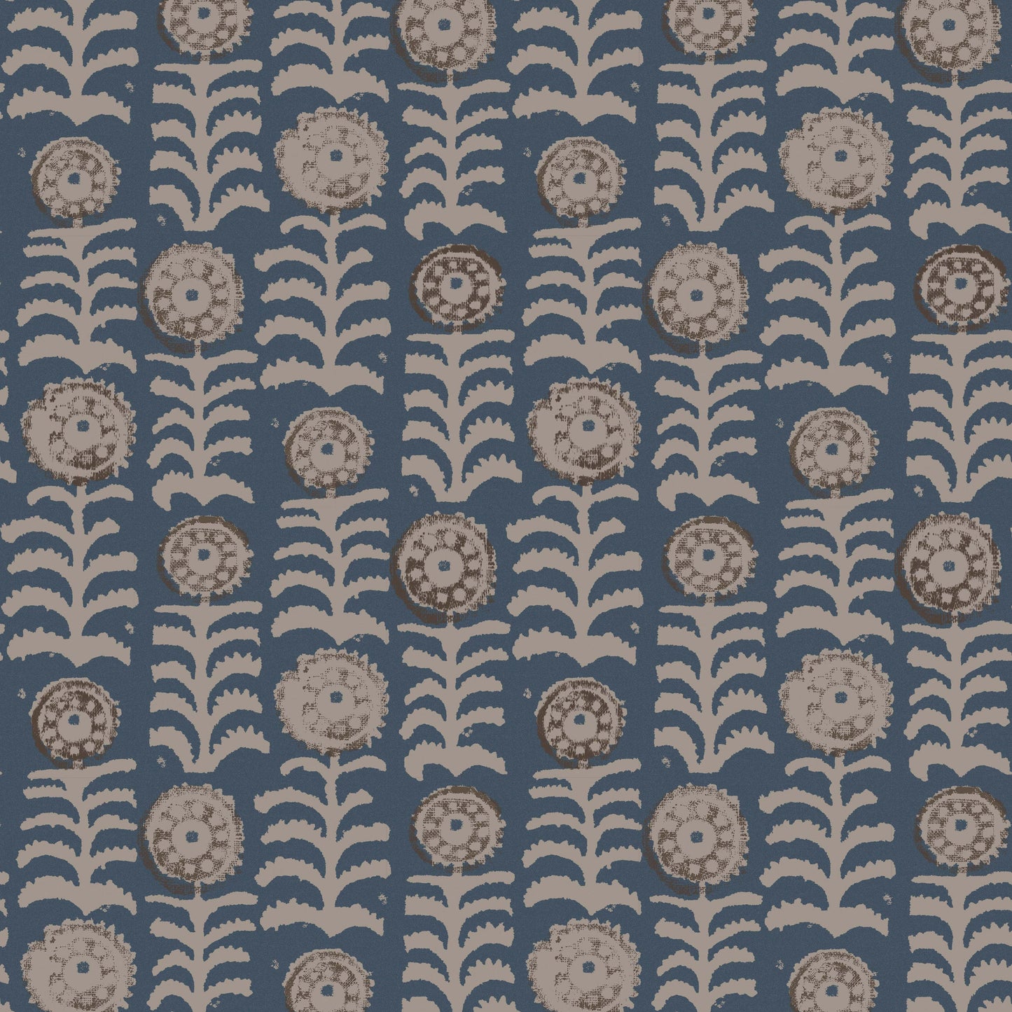 Killi Antique Blue Wide-Width Wallpaper