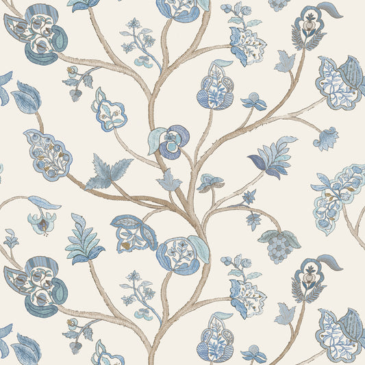 Little Begum Delft Blue Wallpaper Roll