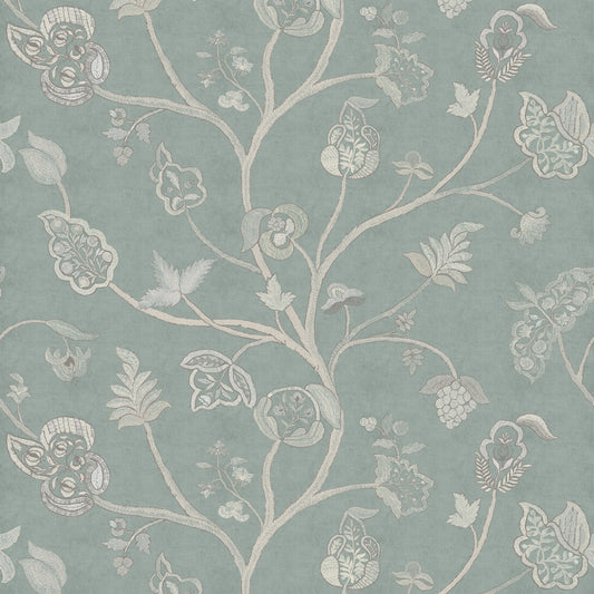 Little Begum Teal Wallpaper Roll