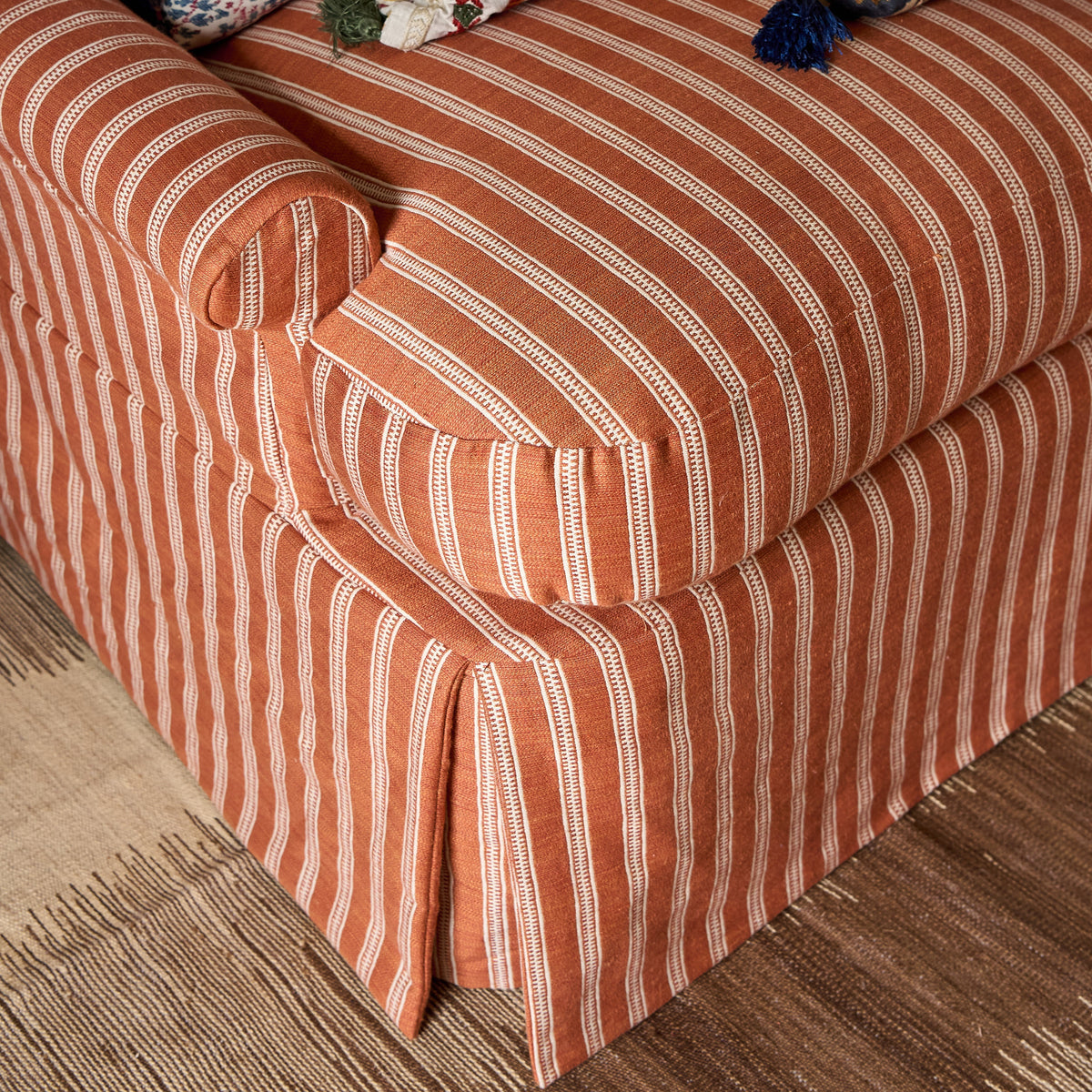 Ticking Stripe Ginger Fabric