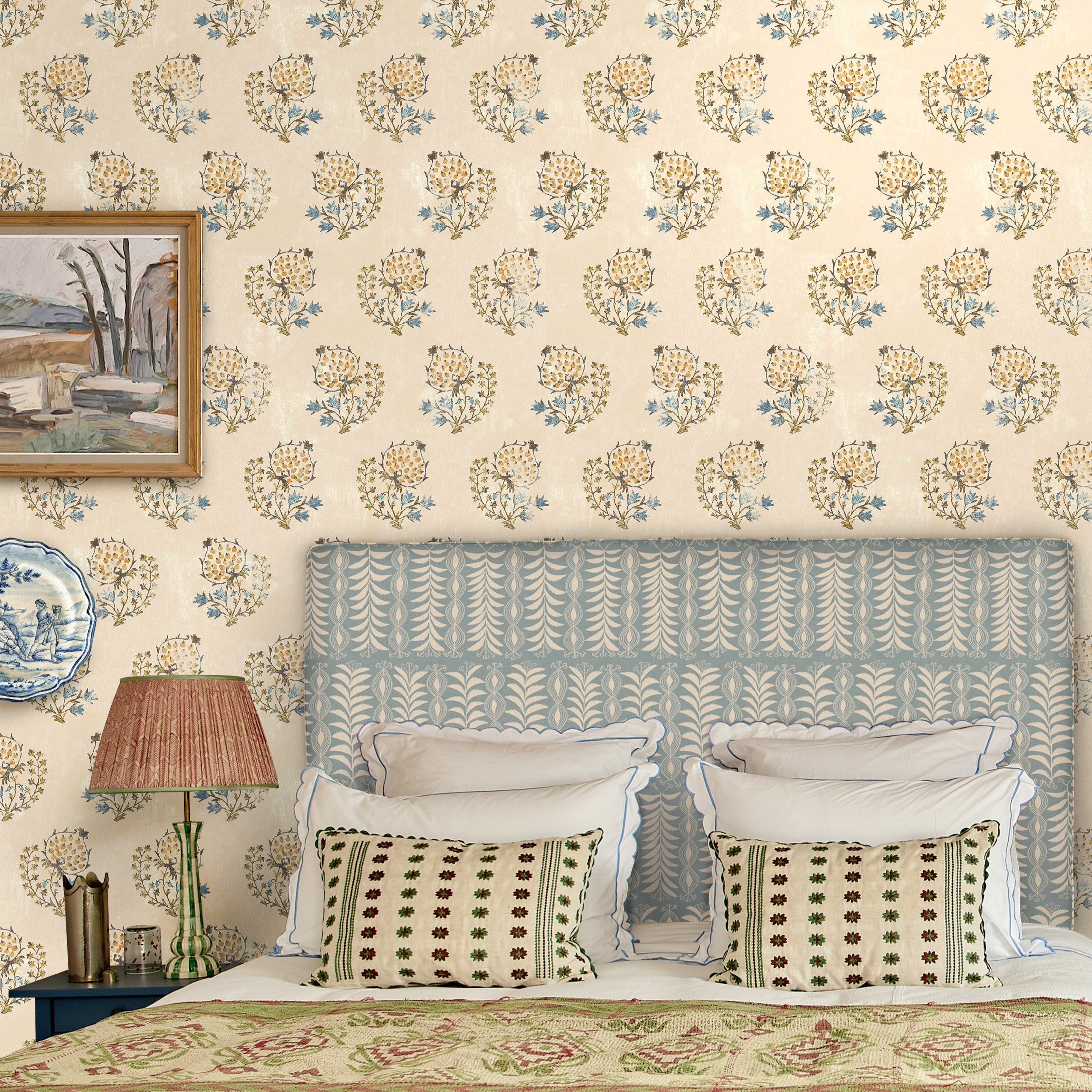 Little Zanzibar Duck Egg Fabric – Penny Morrison