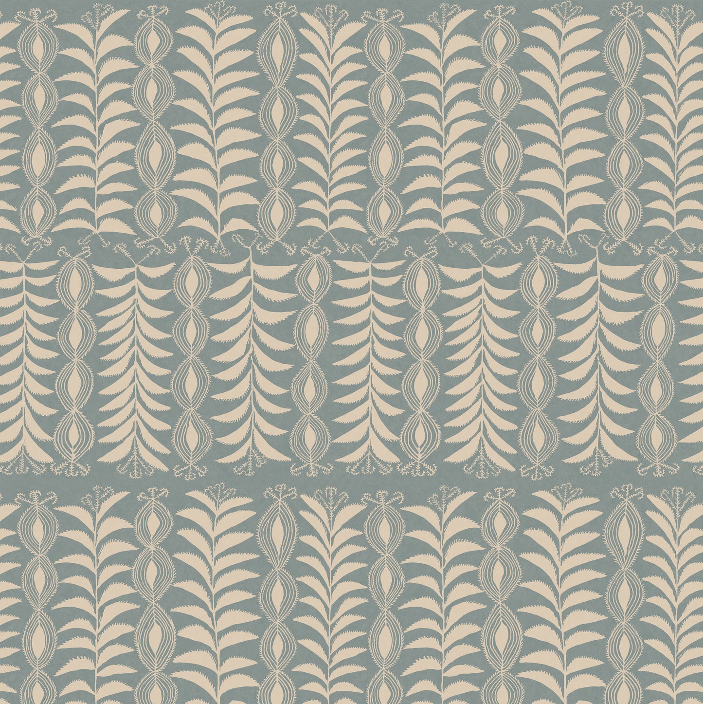 Little Zanzibar Duck Egg Wide-Width Wallpaper