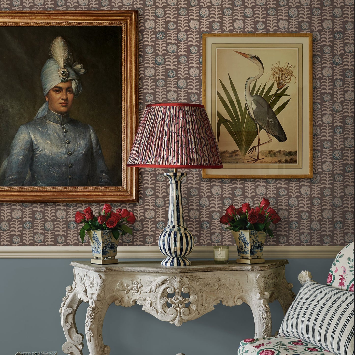 Killi Antique Chocolate Wide-Width Wallpaper