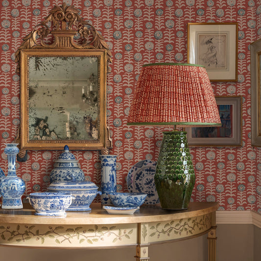 Killi Antique Red Wide-Width Wallpaper