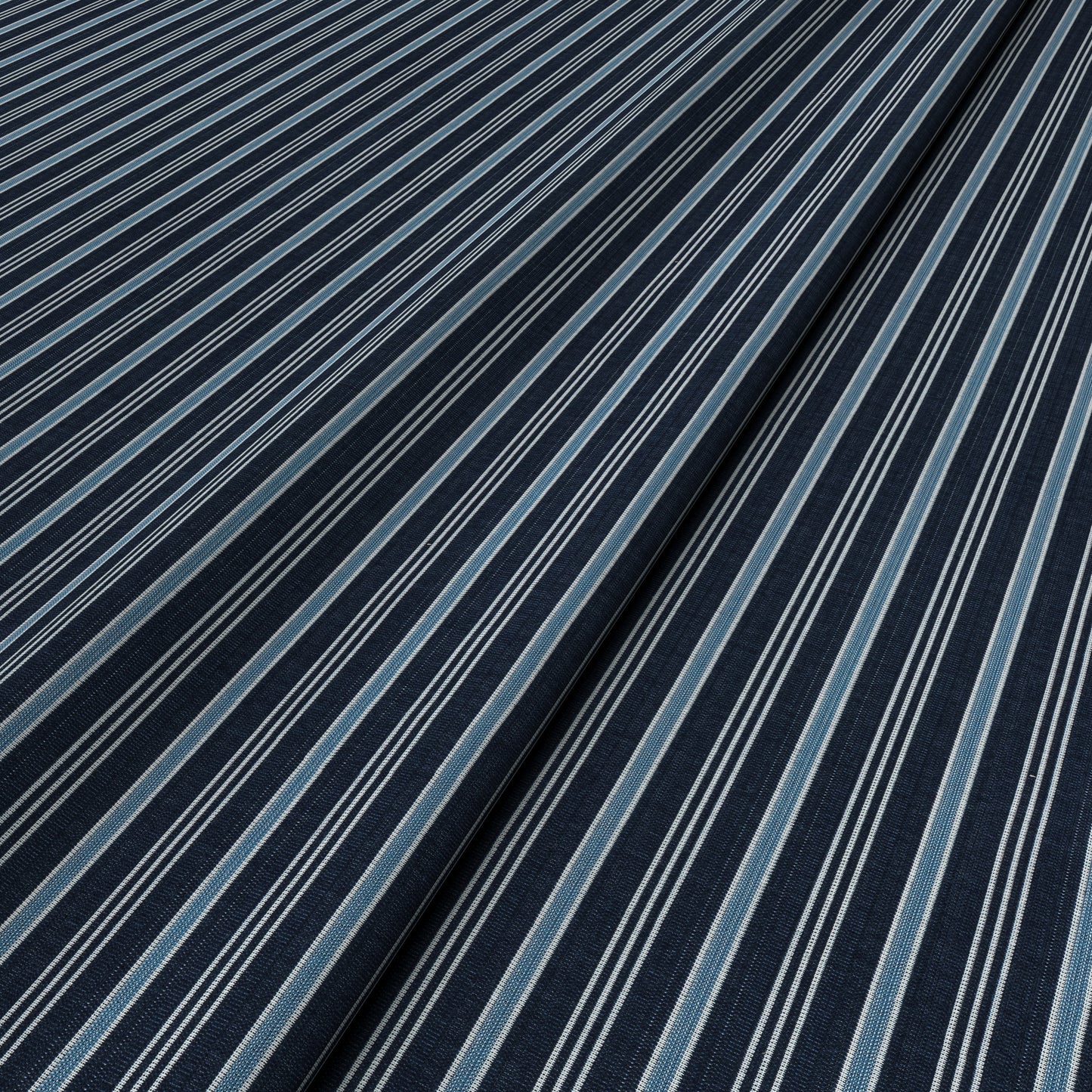 Meknes Stripe Midnight/Azure Fabric