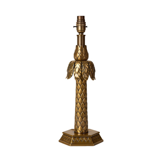 Antique Brass Palm Tree Lamp Base