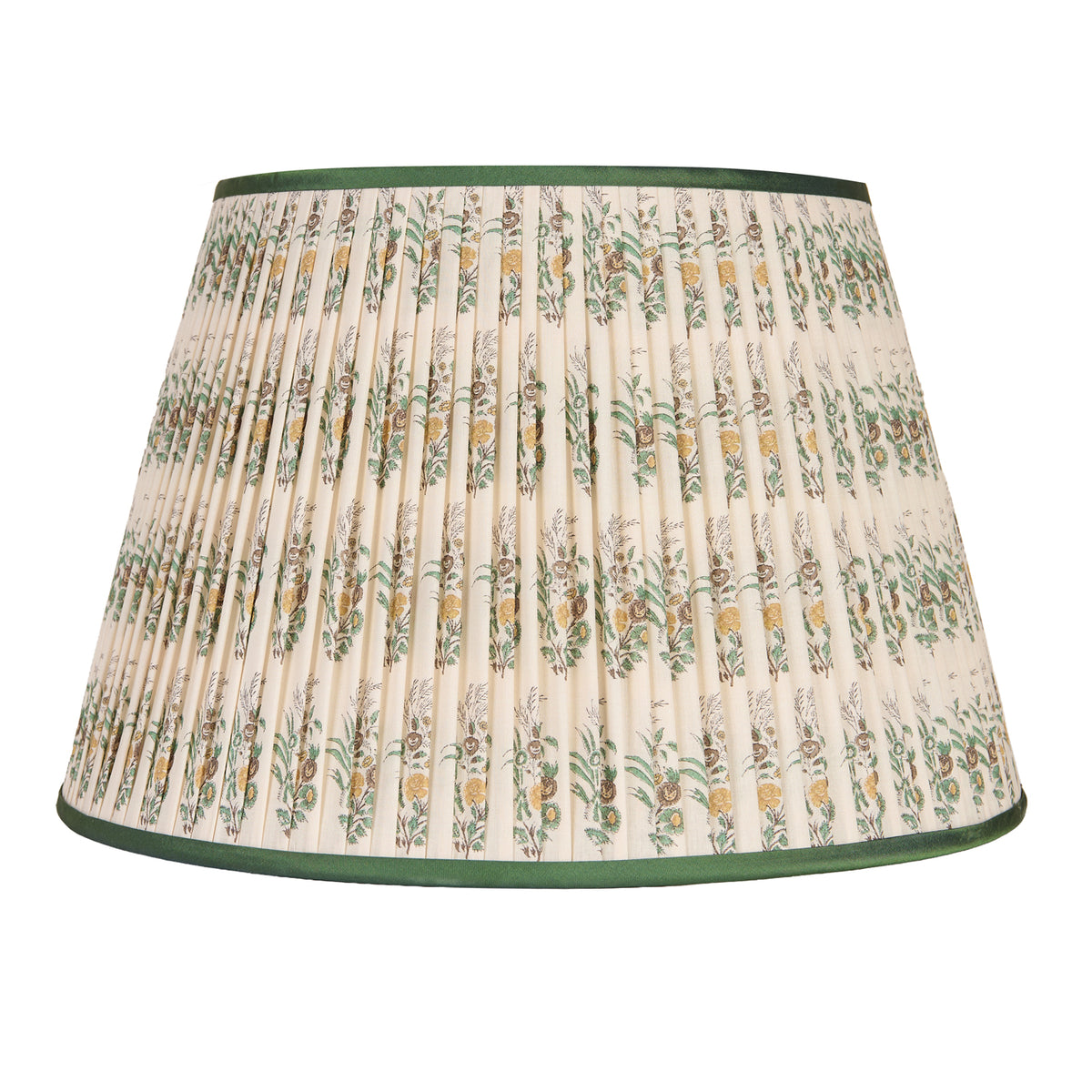 Little Daphne Emerald/Yellow Pleated Lampshade