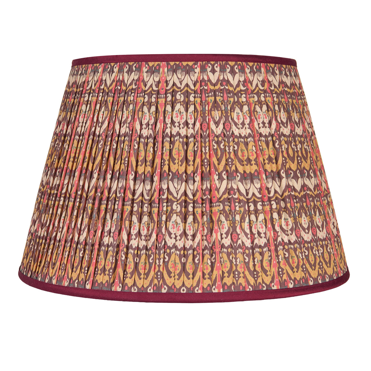 lkat Mulberry/Ochre Pleated Lampshade
