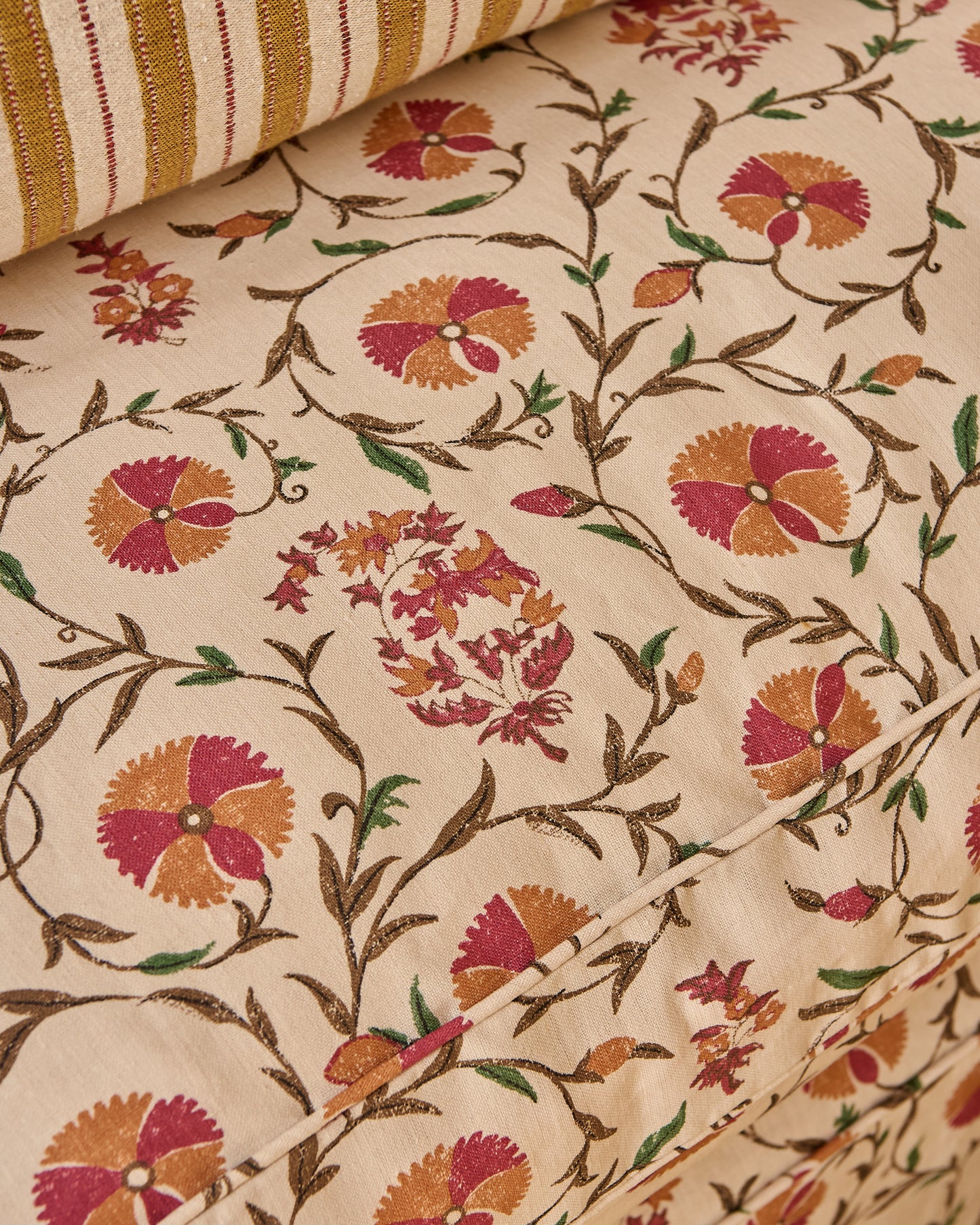 Carnation Flower Fabric