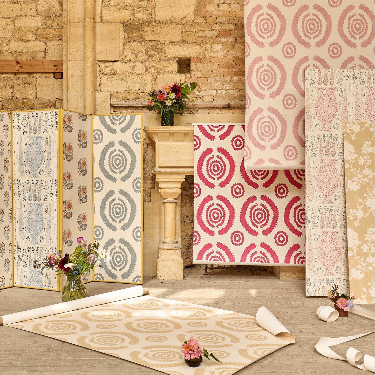 Haveli Red Wide-Width Wallpaper