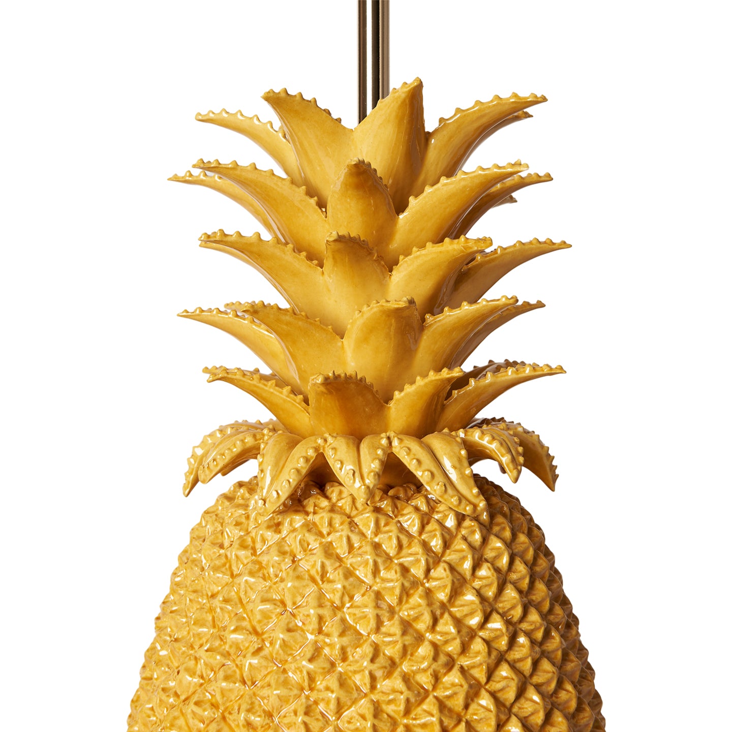 Mustard Pineapple Ceramic Lamp Base