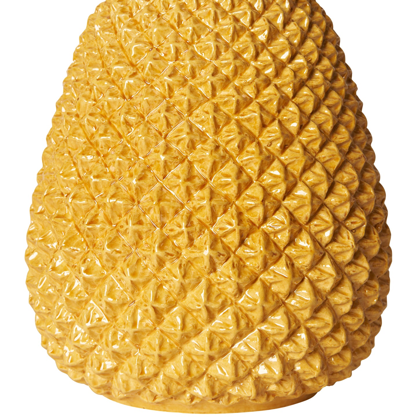 Mustard Pineapple Ceramic Lamp Base