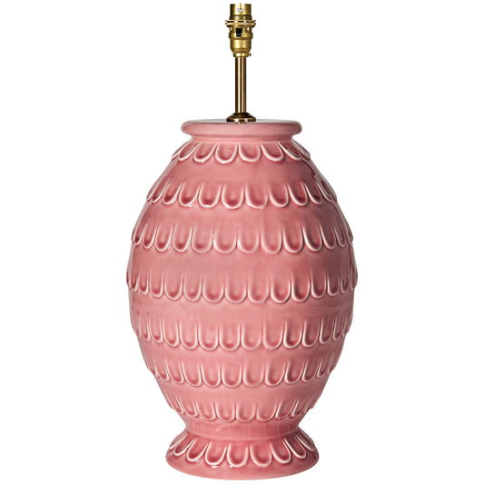 Pink Ceramic Tamera Lamp Base