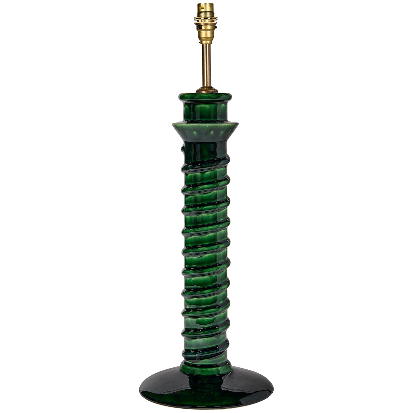 Green Torca Ceramic Lamp Base