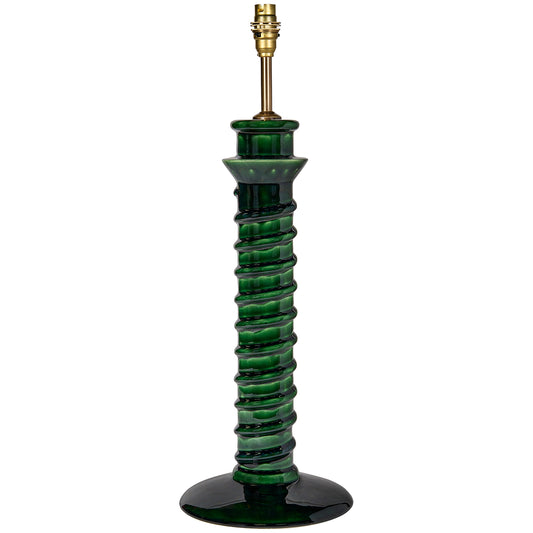 Green Torca Ceramic Lamp Base