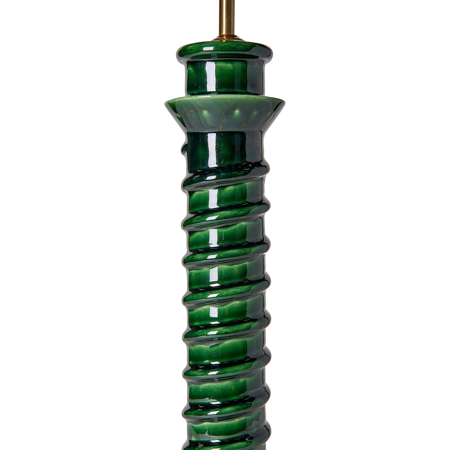 Green Torca Ceramic Lamp Base