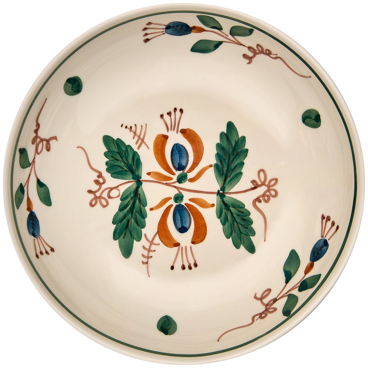 Floresta Ceramic Shallow Bowl