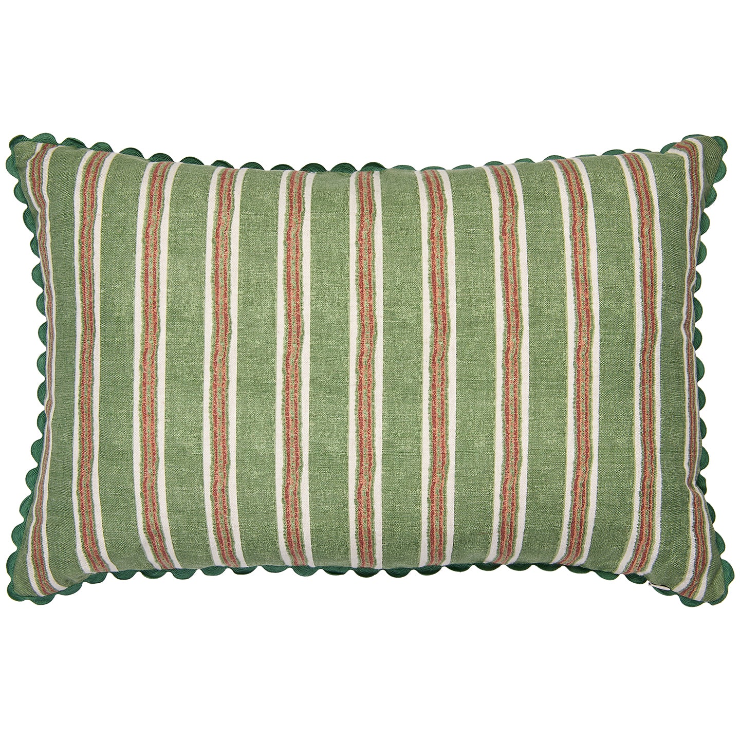 Cecilia Green/Cinnamon Embroidered Cushion