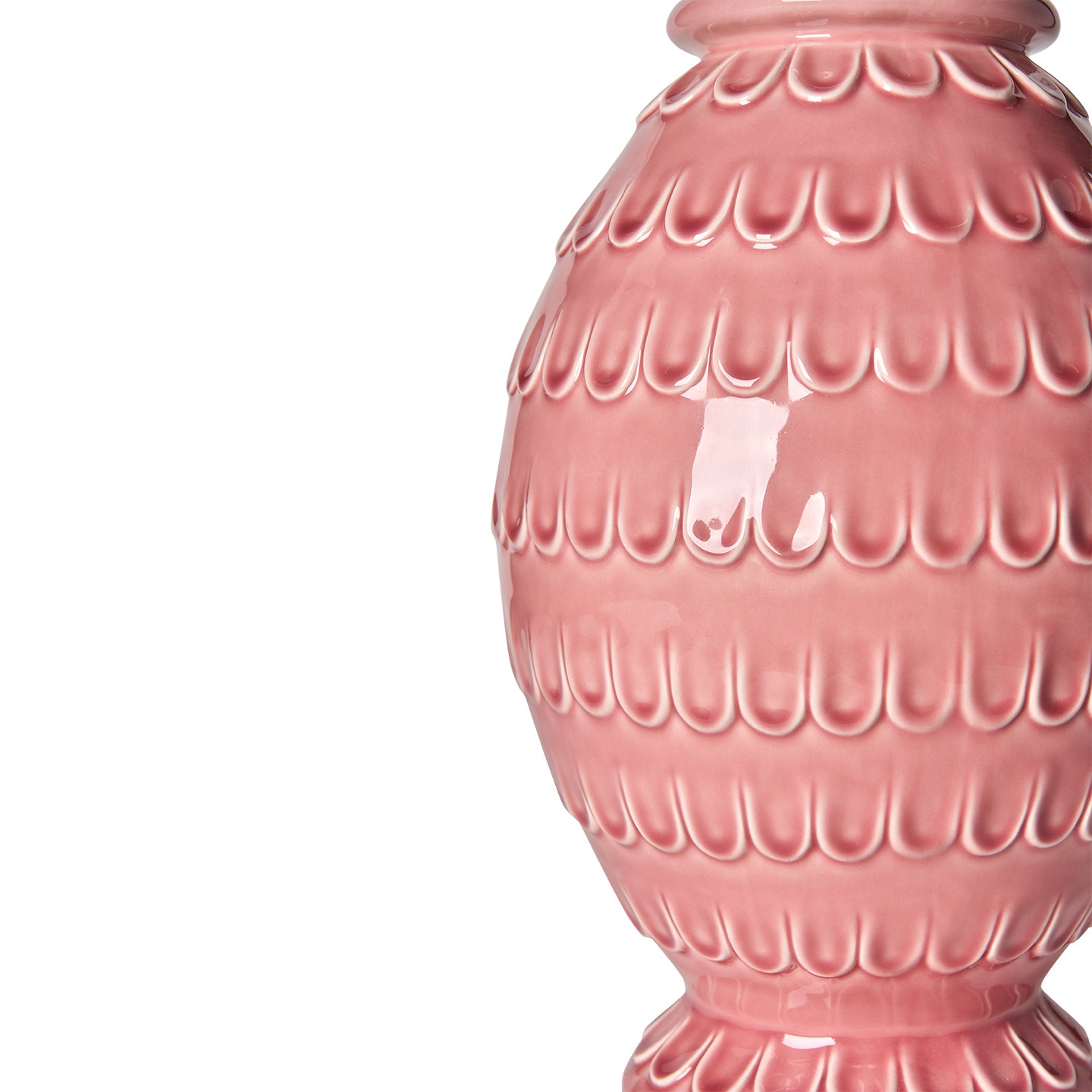Pink Ceramic Tamera Lamp Base