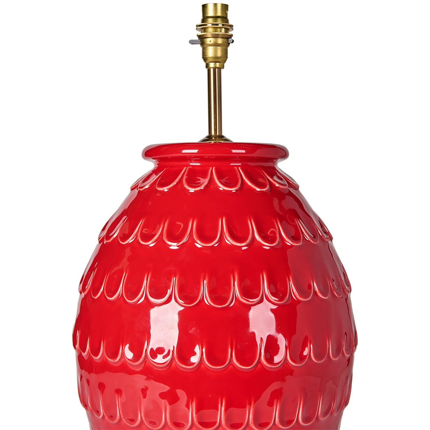 Red Tamera Ceramic Lamp Base