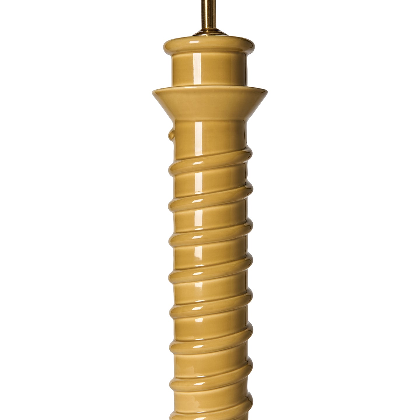 Mustard Torca Ceramic Lamp Base