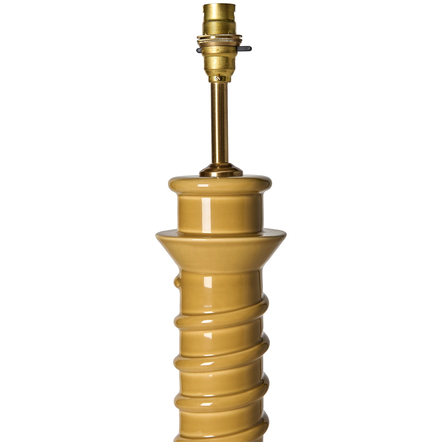 Mustard Torca Ceramic Lamp Base