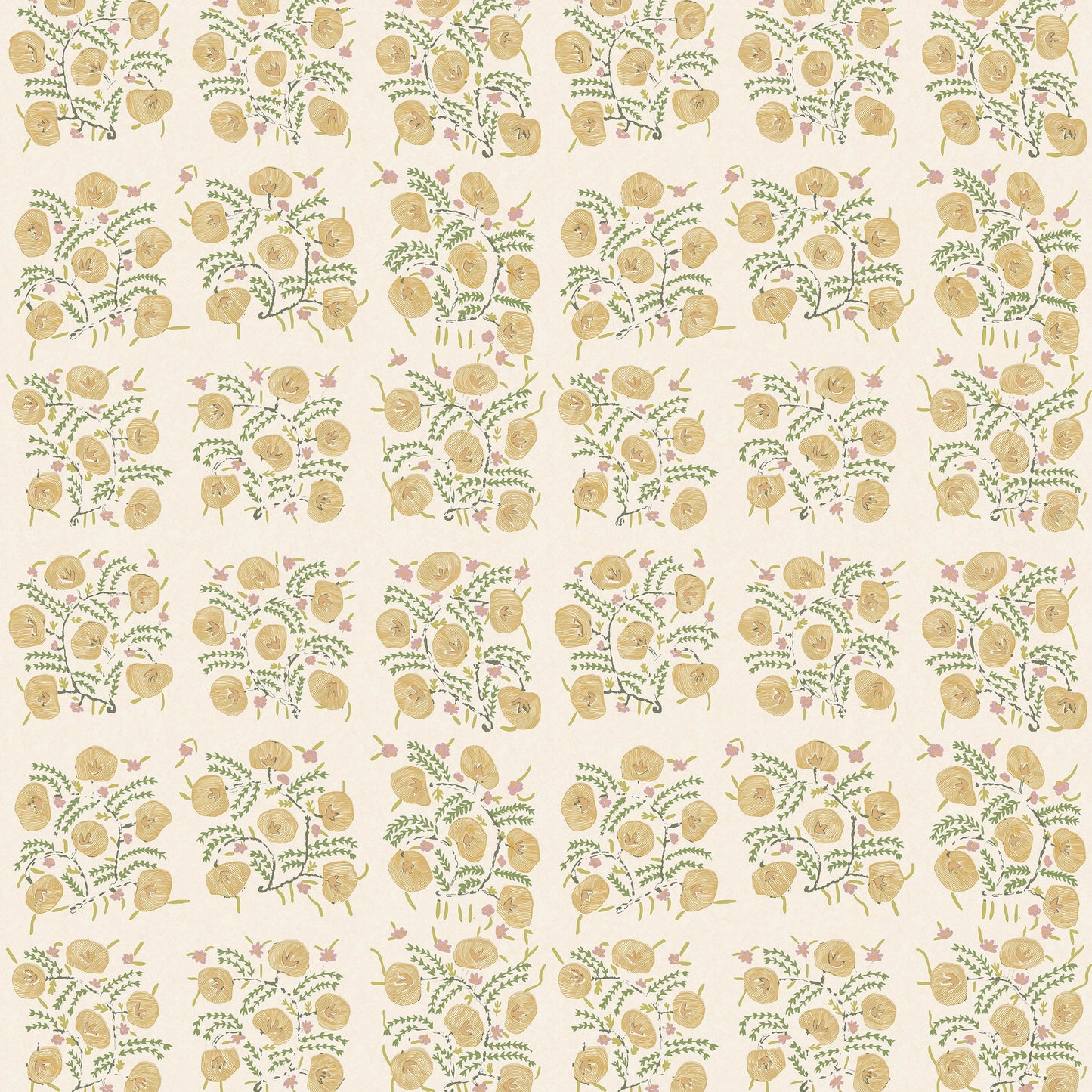 Pasha Yellow/Green Wide-Width Wallpaper