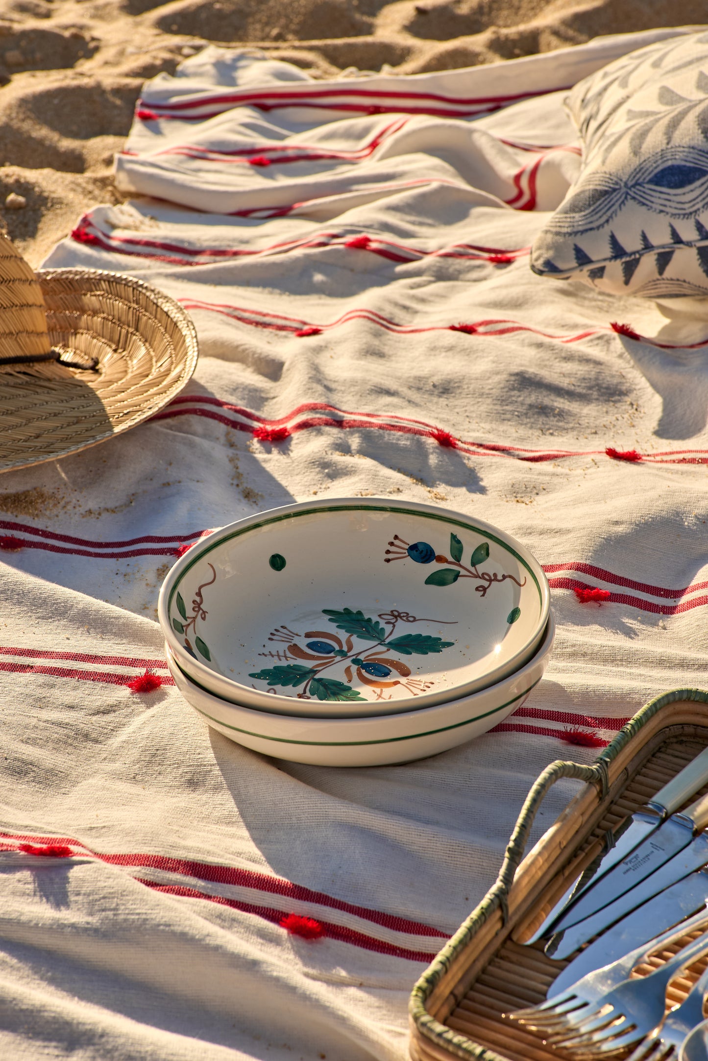 Floresta Ceramic Shallow Bowl
