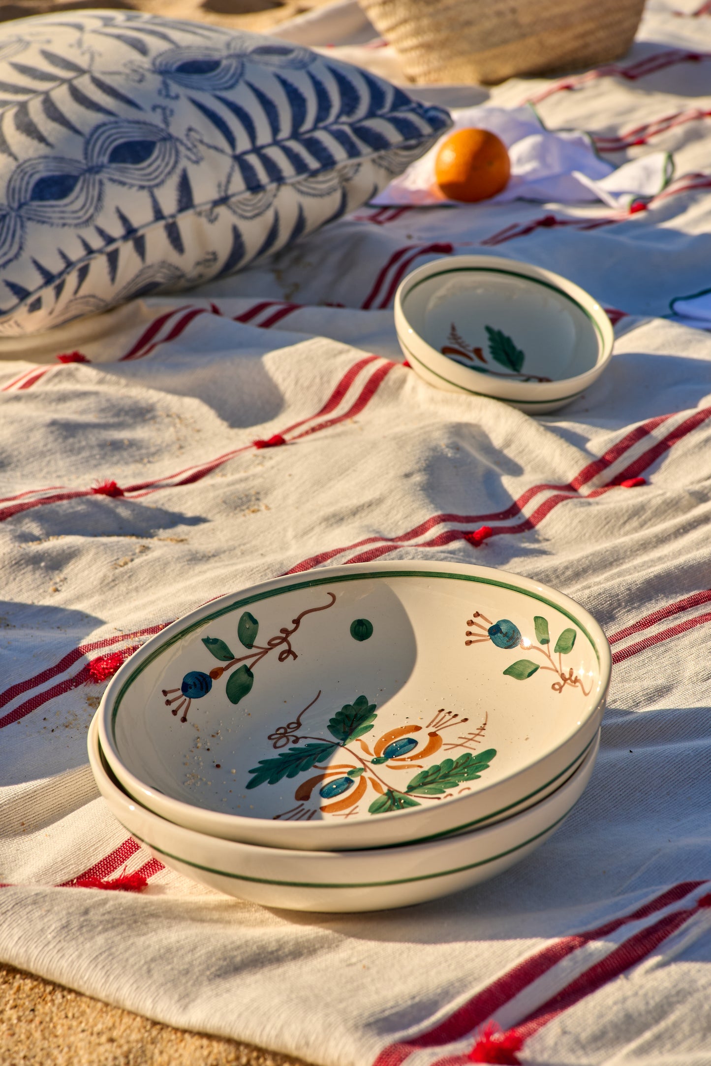 Floresta Ceramic Shallow Bowl
