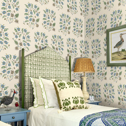 Samode Lapis Blue Wide-Width Wallpaper