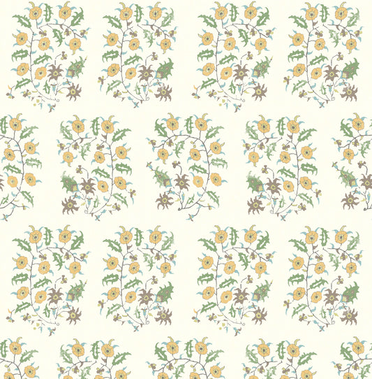 Samode Saffron/Green Wide-Width Wallpaper
