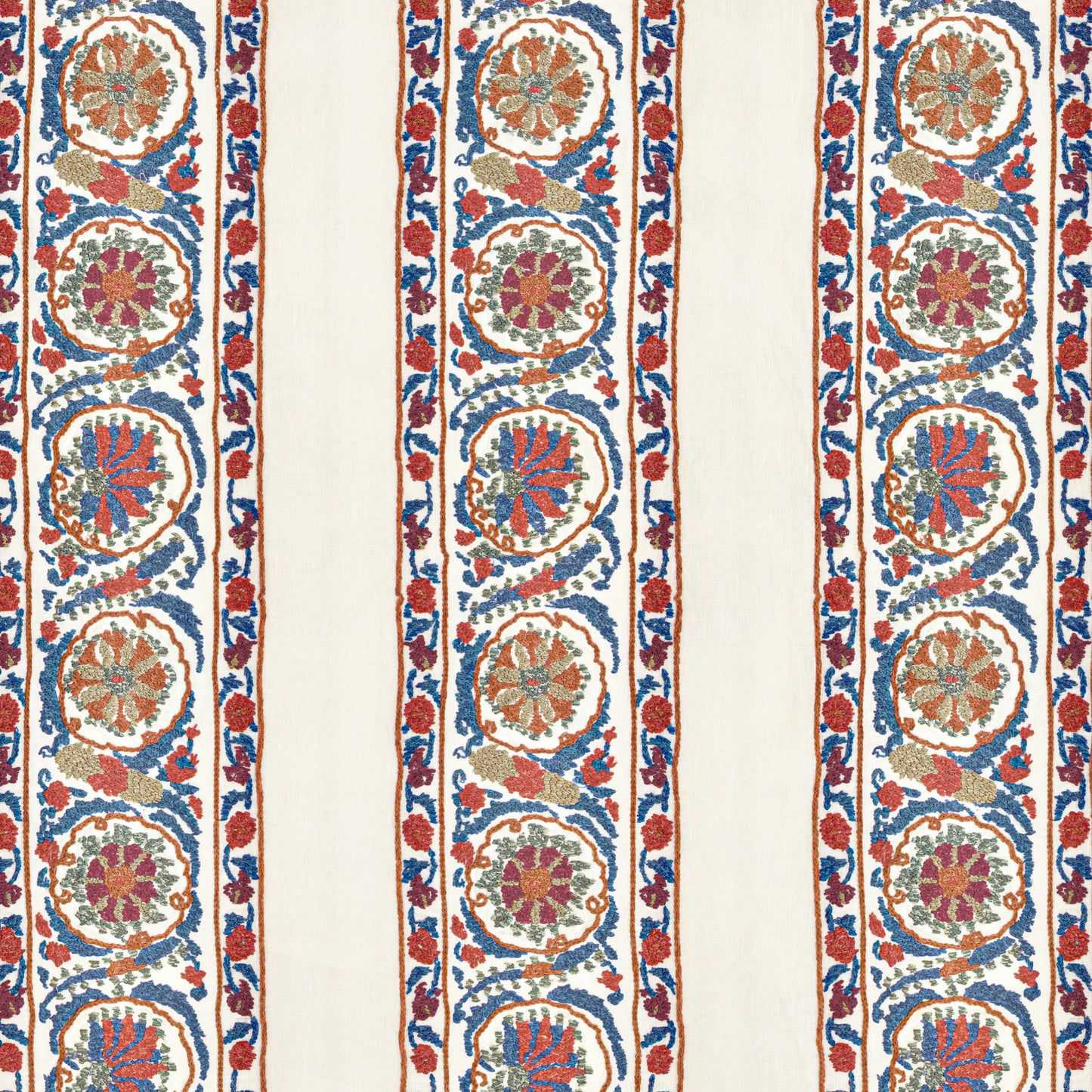 Sintra Stripe Red/Blue Fabric