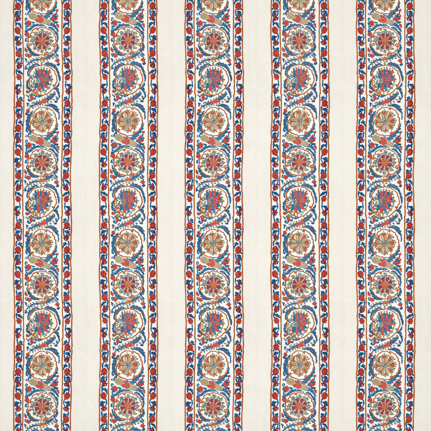 Sintra Stripe Red/Blue Fabric