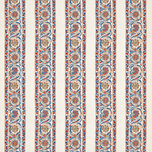 Sintra Stripe Red/Blue Fabric