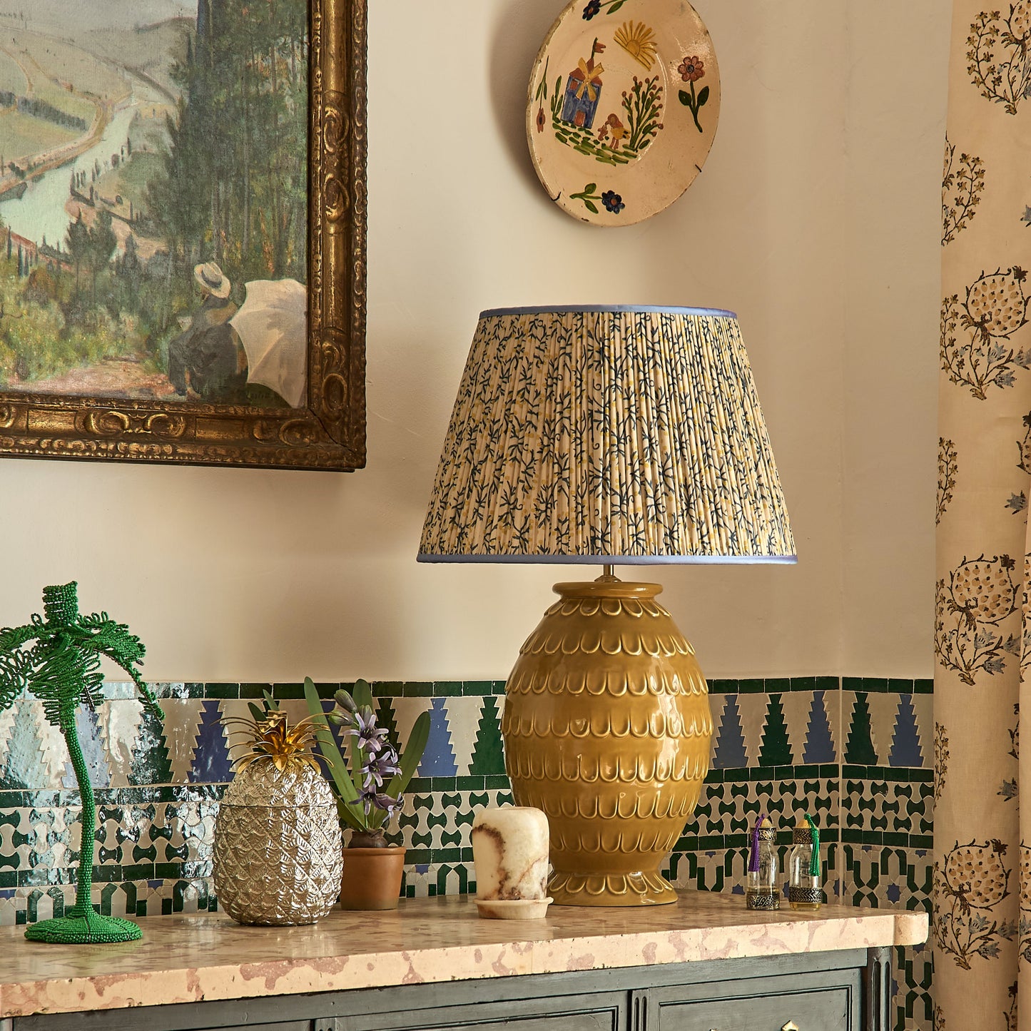 Mustard Tamera Ceramic Lamp Base