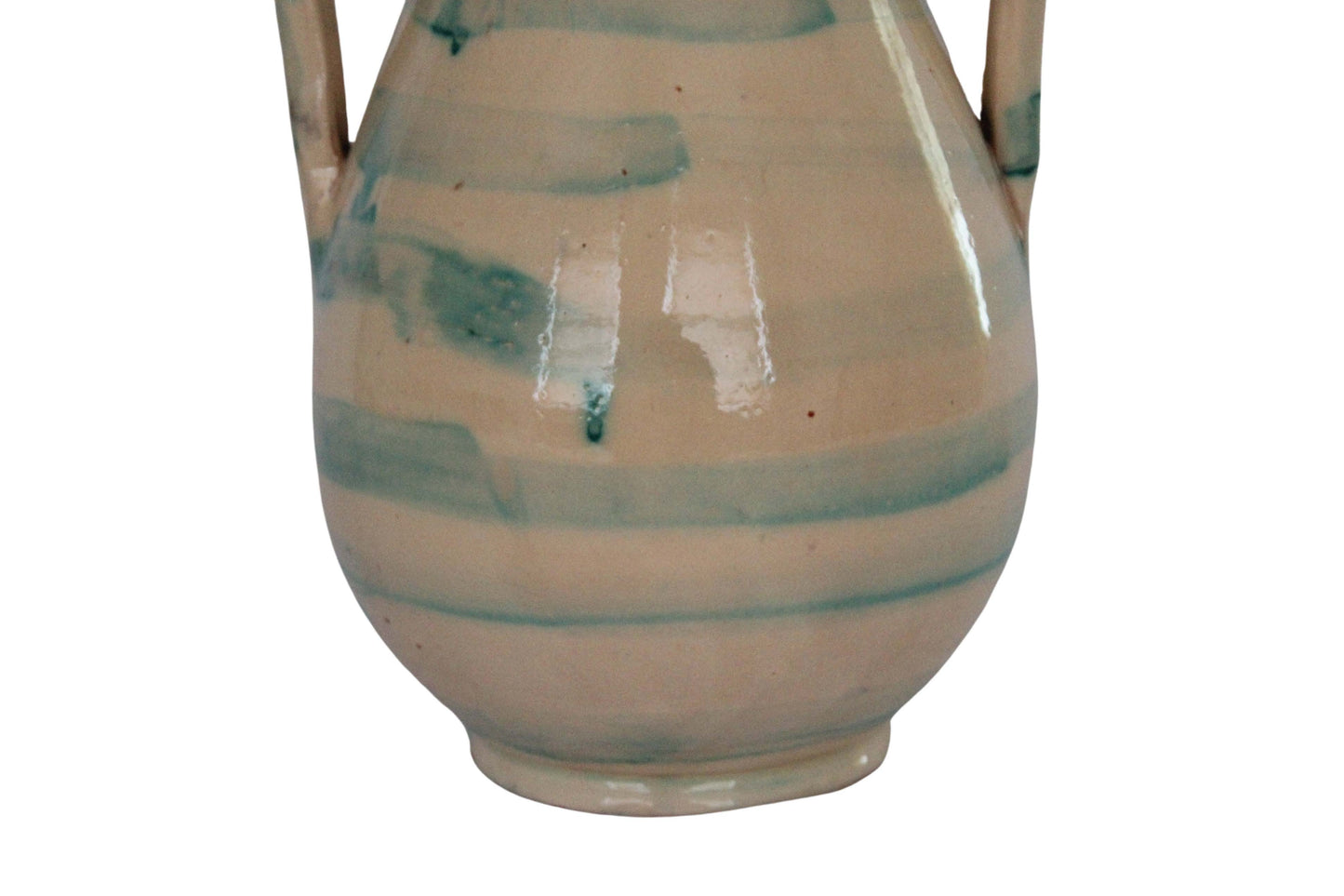 Tangier Aqua Stripe Ceramic Lamp Base