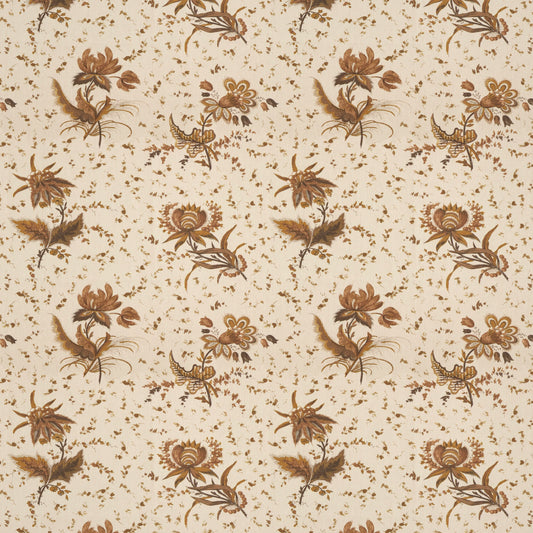 Thistle Flower Cinnamon Fabric