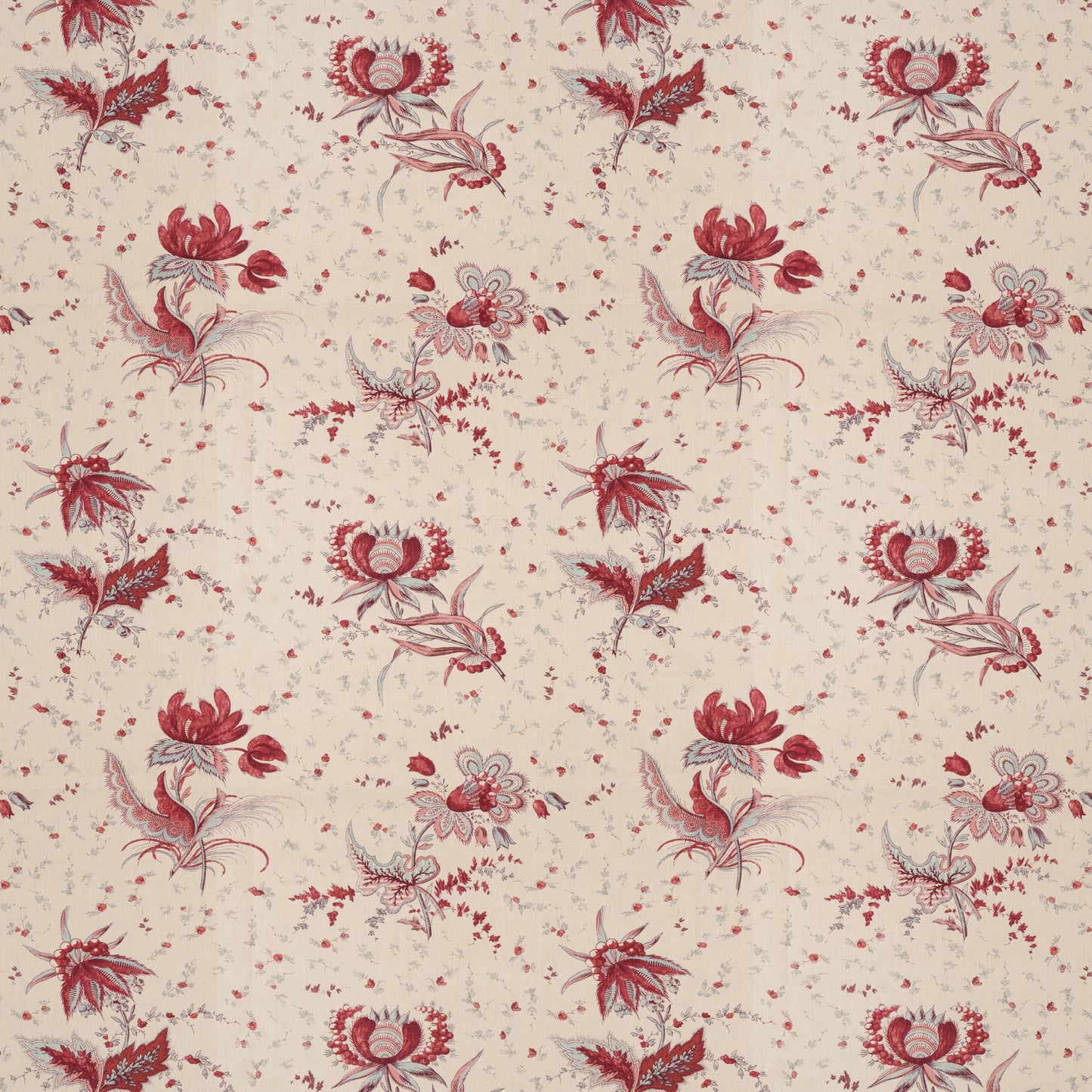 Thistle Flower Pink/Blue Fabric