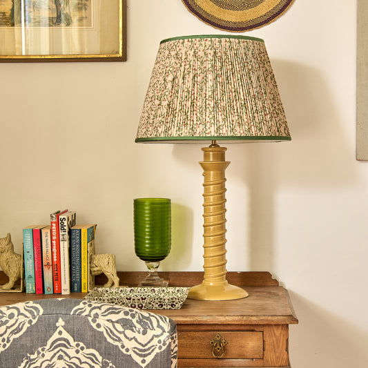 Mustard Torca Ceramic Lamp Base