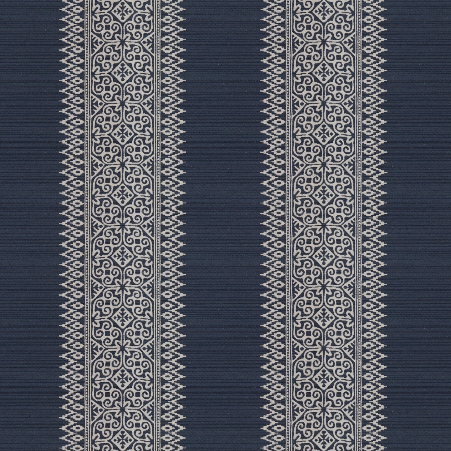 Totem Vertical Stripe Blue Fabric