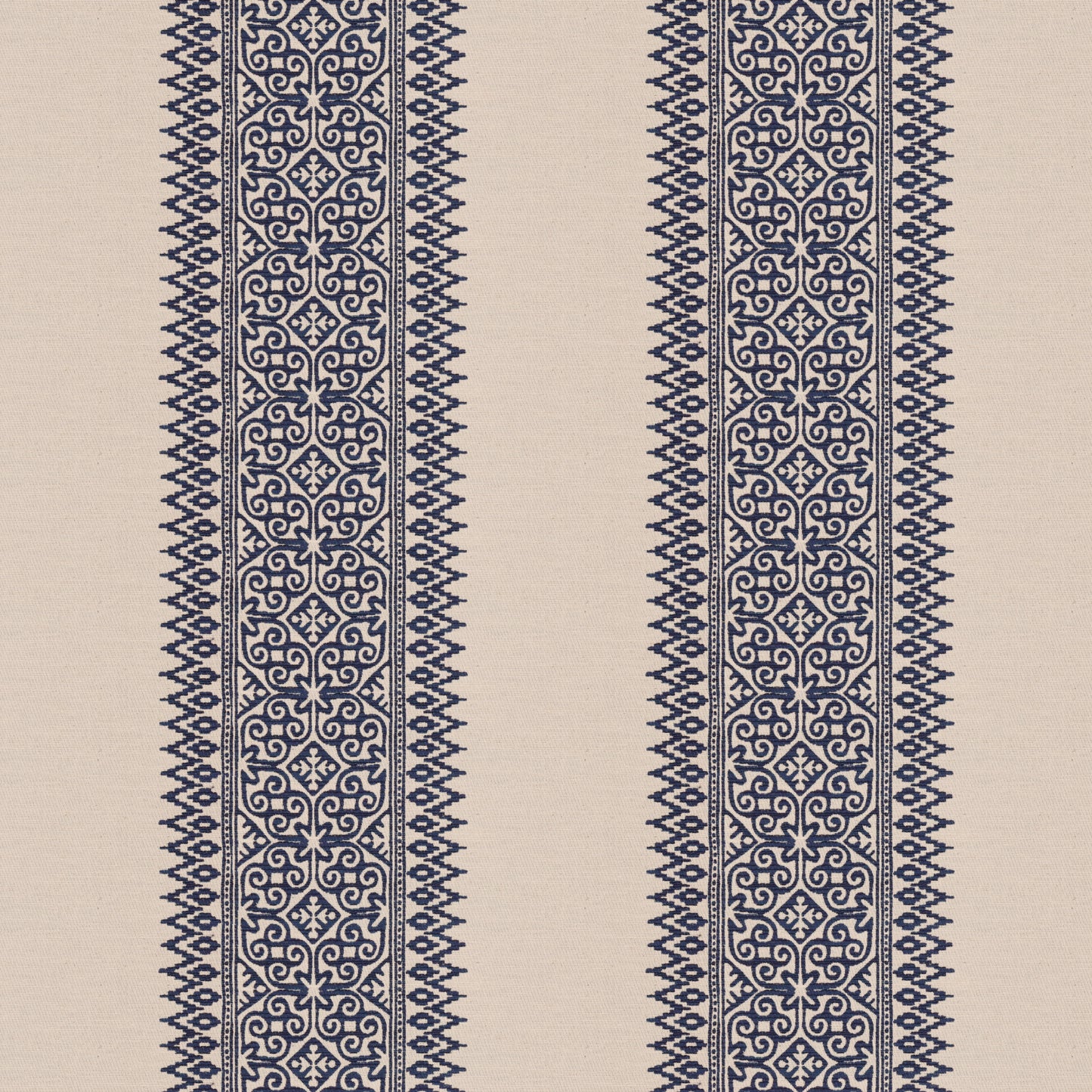 Totem Vertical Stripe Blue Fabric