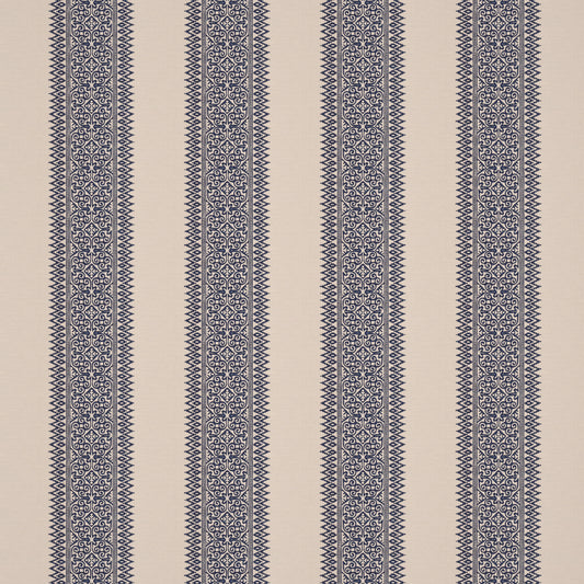 Totem Vertical Stripe Blue Fabric