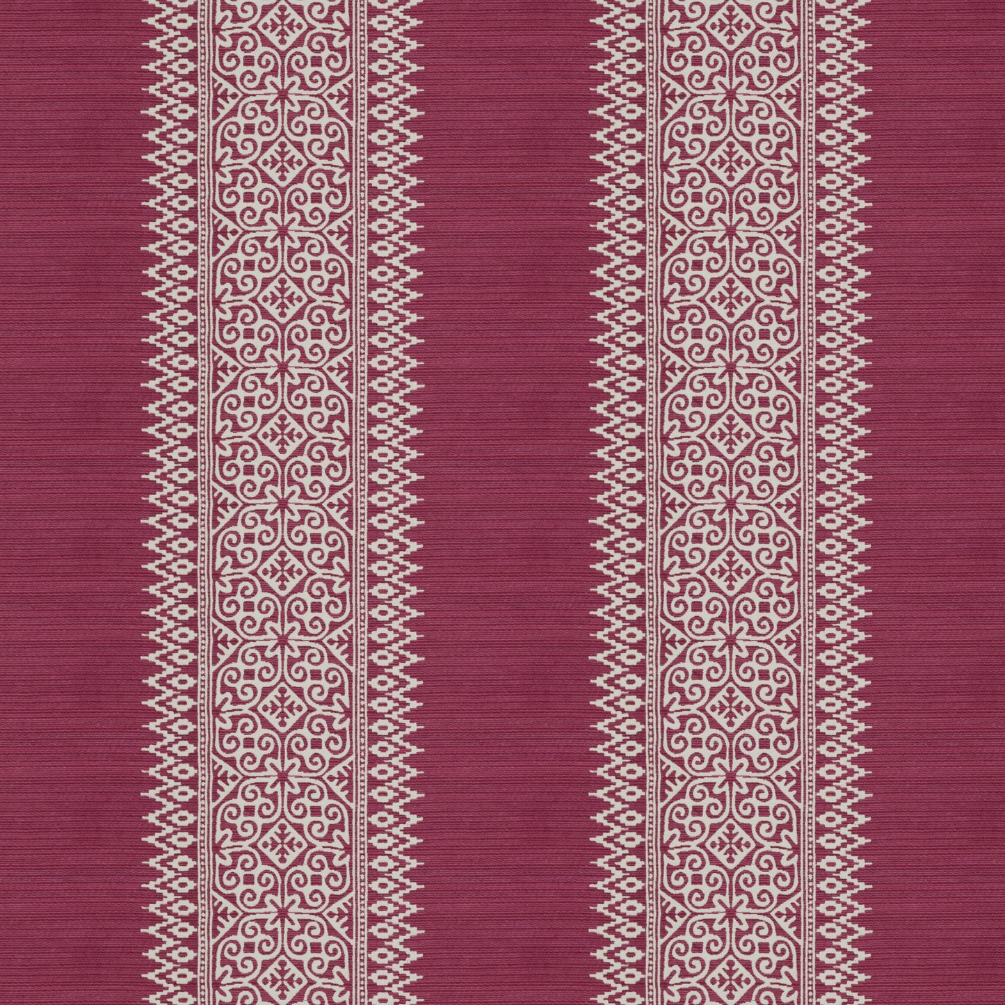 Totem Vertical Stripe Red Fabric