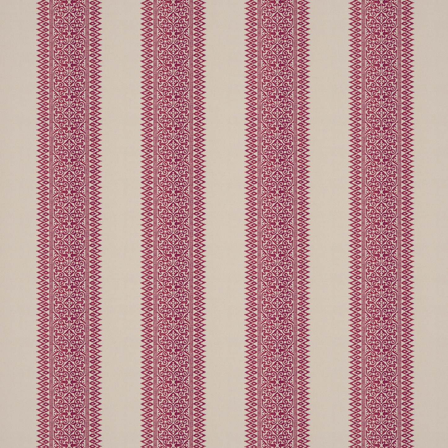 Totem Vertical Stripe Red Fabric