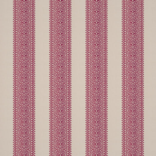 Totem Vertical Stripe Red Fabric