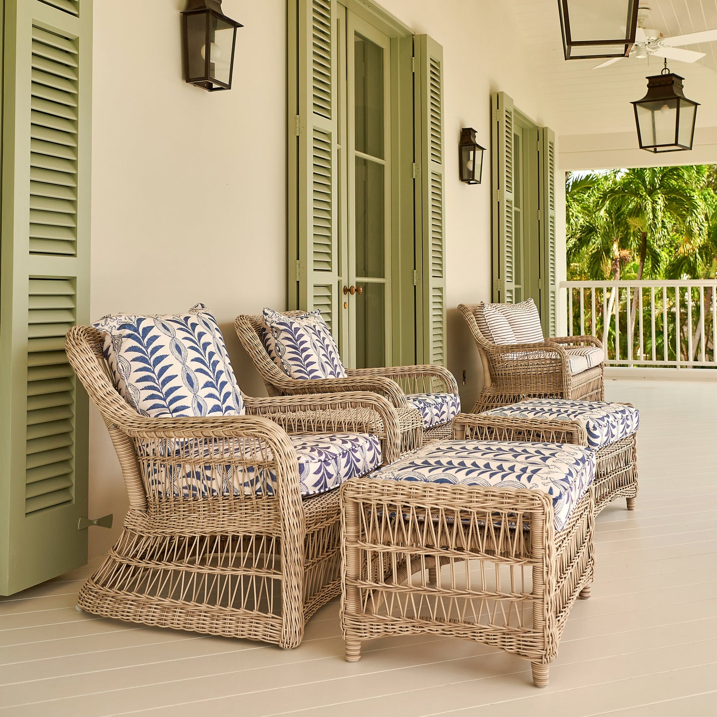 Zanzibar Performance Blue Fabric
