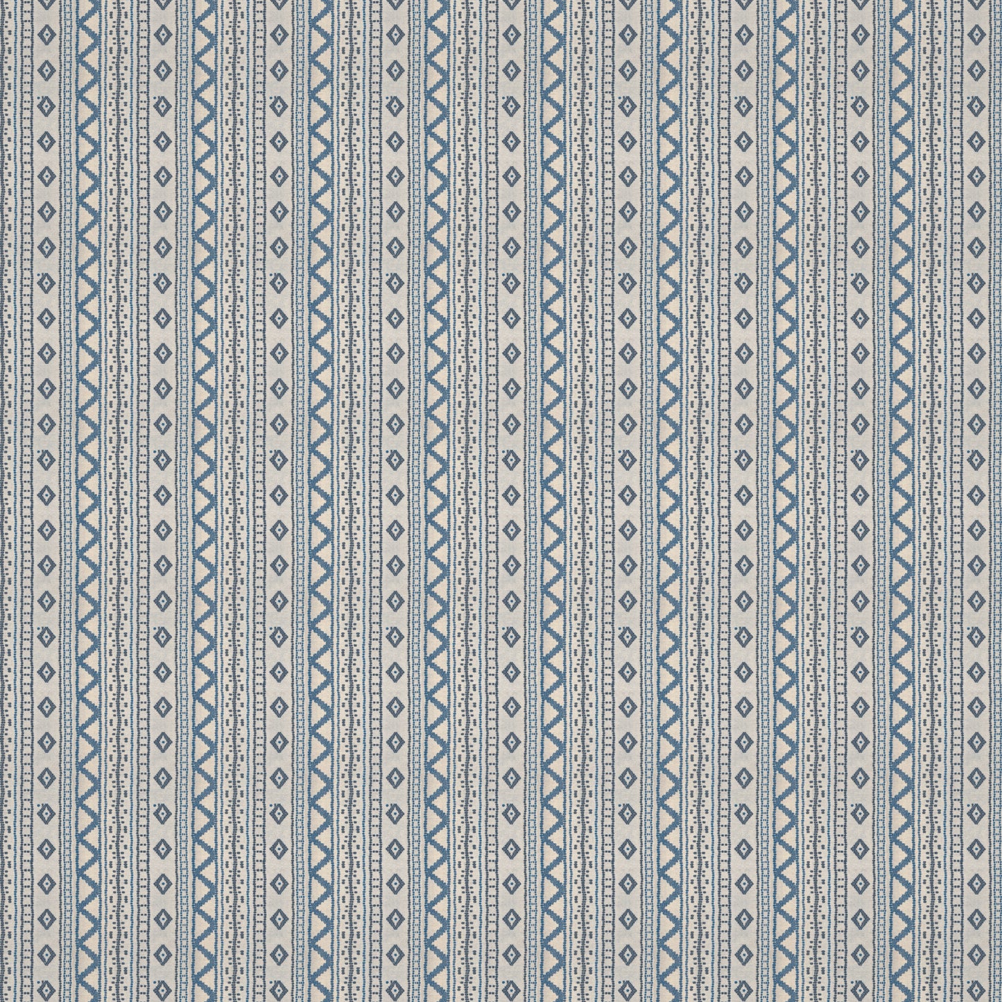 Andean Vertical Stripe Blue Fabric
