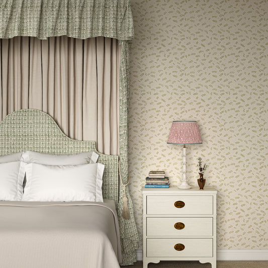 Pasha Sprig Soft Green Wallpaper Roll